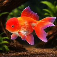 Carassius auratus l.f. red oranda — representative image - view 1