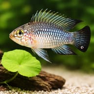 Carpintada Dwarf Cichlid — close view showing fin and scale detail — representative image - view 4
