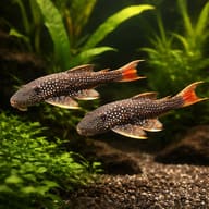 Pleco red eye — L178 Lasiancistrus sp. (Catfish UK) (Lasiancistrus sp.) — pair in a planted aquarium — representative image - view 2