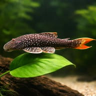 Pleco red eye — L178 Lasiancistrus sp. (Catfish UK) (Lasiancistrus sp.) — close view showing fin and scale detail - view 4