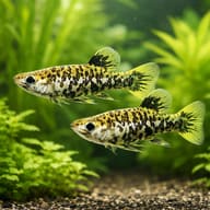 Spotted Livebearer / Caudo (Phalloceros caudimaculatus) pair-style planted aquarium scene — representative image - view 2