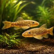 Chaetostoma spot 4 — pair in a planted aquarium — representative image - view 2