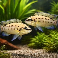 Chalinochromis species ndobhoi 4 — pair in a planted aquarium — representative image - view 2
