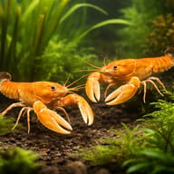 Cherax red lobster — pair in a planted aquarium — representative image - view 2
