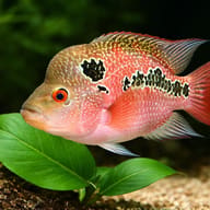 Cichlasoma flowerhorn 12 — close view showing fin and scale detail — representative image - view 4