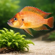 Compressed Cichlid Red — close view showing fin and scale detail — representative image - view 4