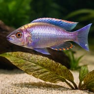 Copadichromis virginalis gold 4 — close view showing fin and scale detail — representative image - view 4