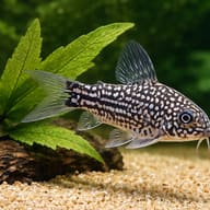 Elegant Cory (Corydoras elegans) — Cory Catfish — Catfish cory pleco — close view showing fin and scale detail - view 4