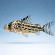 Corydoras loxozonus — Cory Catfish — Catfish cory pleco — side profile on a plain background — representative image - view 3