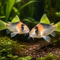 Adolfo's Cory (Corydoras adolfoi) pair in a planted aquarium — representative image - view 2