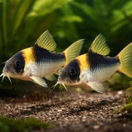 Illustrative two-fish Duplicate Cory scene; one quantity supplies one unsexed fish - view 2