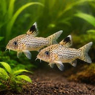 Julii Cory (Corydoras julii) pair in a planted aquarium — representative image - view 2