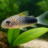 Smudge Spot Cory (Corydoras similis) foraging near aquarium plants — representative image - view 4