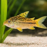 Corydoras sp. yellow cat 3 — close view showing fin and scale detail — representative image - view 4