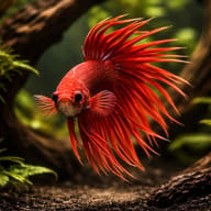 Crown Tail Male Betta — representative image - view 1