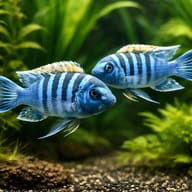 Cynotilapia edwardi 4 — pair in a planted aquarium — representative image - view 2
