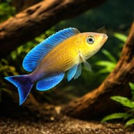 Cyprichromis lept. jumbo turquise flame 3 — representative image - view 1