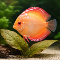 Discus pigeon blood — close view showing fin and scale detail — representative image - view 4