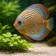 Discus royal blue — close view showing fin and scale detail — representative image - view 4