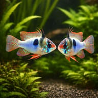 Two-fish Ram Cichlid illustration; one quantity supplies one unsexed fish - view 3