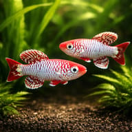 Egersi´s Notobranch — pair in a planted aquarium — representative image - view 2