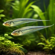 Eigenmannia virescens 10 — pair in a planted aquarium — representative image - view 2