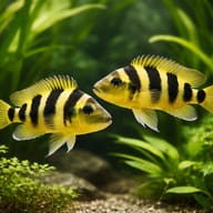 Established Elongate Lamprologus pair in a hard-water rock aquarium — representative image - view 2