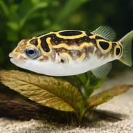 Eyespot pufferfish — close view showing fin and scale detail — representative image - view 4