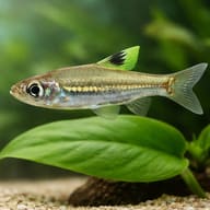 Green Eye Rasbora (Rasbora dorsiocellata) close view showing fin and scale detail — representative image - view 4
