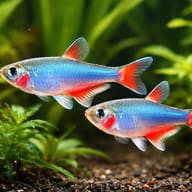 False Bloodfin — pair in a planted aquarium — representative image - view 2