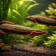 Spotted Fire Eel pair in a planted aquarium — representative image - view 2