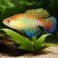 Flameus Pearl Fish size reference beside aquarium plants — representative image - view 4