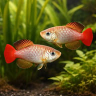 Foersch's Nothobranch (Nothobranchius foerschi) pair in a specialist annual-killifish aquarium — representative image - view 2