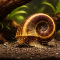 Giant Ramshorn Snail (Marisa cornuarietis) in a planted aquarium - view 1