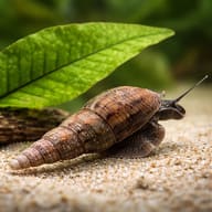 Melanoides granifera Snail (1 cm) | Live Aquatic Snail - Tropical Fish Co — close view showing fin and scale detail - view 3