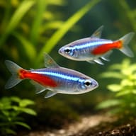 Representative image of two Neon Tetras in a planted aquarium - view 3