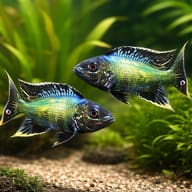 Furcifer kigoma — pair in a planted aquarium — representative image - view 2
