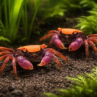Geosesarma sp. red carnaval — pair in a planted aquarium — representative image - view 2