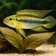 Gephyra Dwarf Cichlid — close view showing fin and scale detail — representative image - view 4