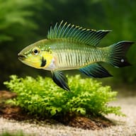 Gibbiceps Dwarf Cichlid — close view showing fin and scale detail — representative image - view 4