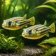 Globe fish — pair in a planted aquarium — representative image - view 2