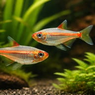 Glowlight Tetra pair in a planted aquarium — representative image - view 2