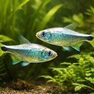 Hemigrammus armstrongi 1 — pair in a planted aquarium — representative image - view 2