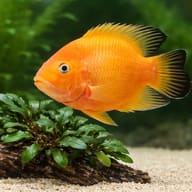 Hybrid orange parrot 6 — close view showing fin and scale detail — representative image - view 4