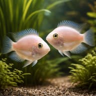 Hybrid platinum parrot 3 — pair in a planted aquarium — representative image - view 2
