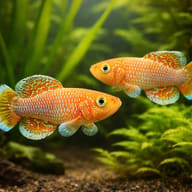 Kayuni's Notho pair in a specialist annual-killifish aquarium — representative image - view 2