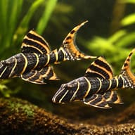 L 204 Panaque sp. 4 — pair in a planted aquarium — representative image - view 2