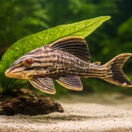 L027 Panaque nigrolineatus 5 — close view showing fin and scale detail — representative image - view 4