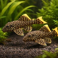 L177 Baryancistrus sp. 6 — pair in a planted aquarium — representative image - view 2