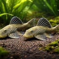 L187 Chaetostoma paersi 4 — pair in a planted aquarium — representative image - view 2